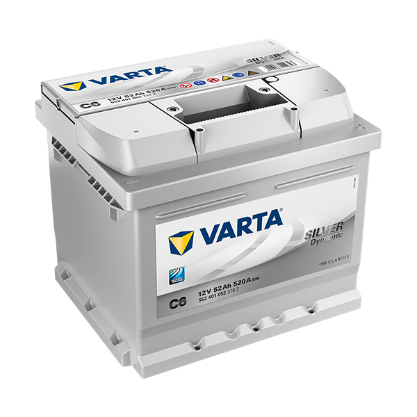 VARTA SILVER dynamic C6 - 12V - 52AH - 520A (EN)