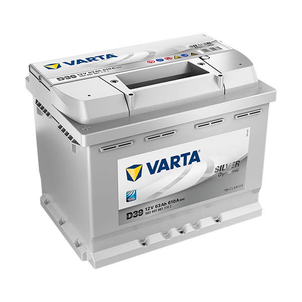VARTA SILVER dynamic D39 - 12V - 63AH - 610A (EN)