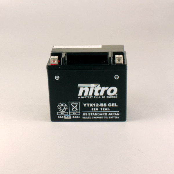 NITRO YTX12-BS GEL AGM geschlossen - 12V - 10Ah - 180A/EN