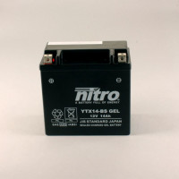 NITRO YTX14-BS GEL AGM geschlossen - 12V - 12Ah - 200A/EN