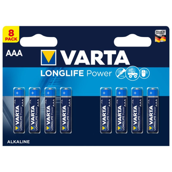 Varta Longlife Power ehem. High Energy Micro AAA Batterie 4903 LR03 (8er Blister)