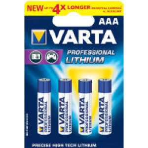 Varta Professional Lithium L92 Micro AAA Batterie (4er...