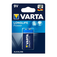 Varta Longlife Power ehem. High Energy 9V Block Batterie 4922 6LR61 (1er Blister)