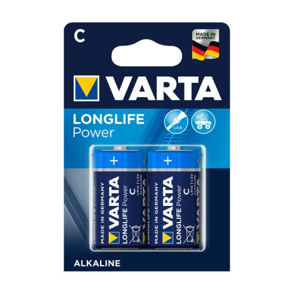 Varta Longlife Power ehem. High Energy Baby C Batterie 4914 LR14 (2er Blister)