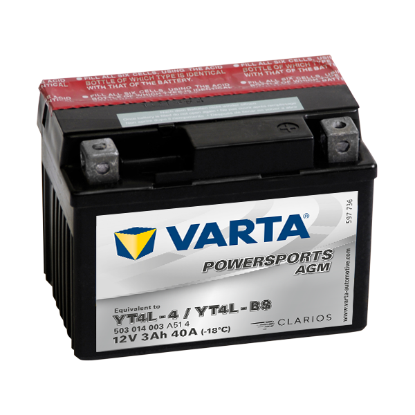 Varta Powersports AGM (LF) 12V - 3AH - 40A (EN)