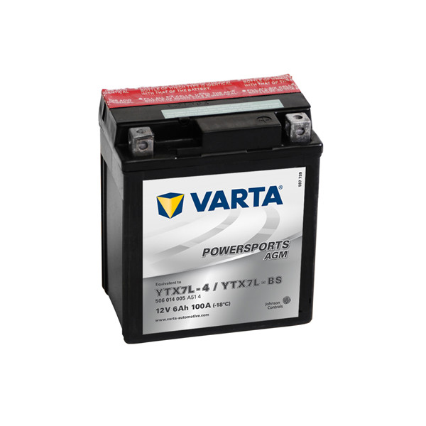 Varta Powersports AGM (LF) 12V - 6AH - 100A (EN)