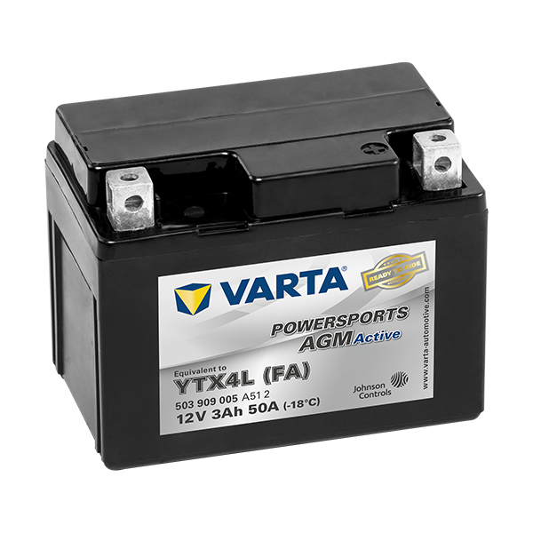 Varta Powersports AGM Active 12V - 3AH - 50A (EN)