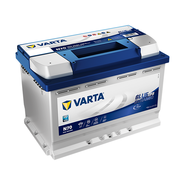 VARTA BLUE dynamic EFB N70 - 12V - 70AH - 760A (EN)