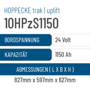 Hoppecke trak | uplift - 10HPzS1150 - 1150AH - 24V
