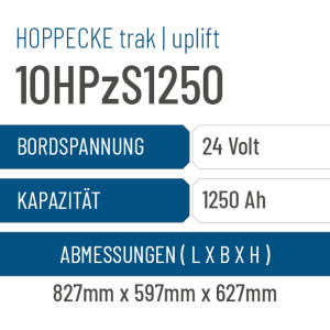 Hoppecke trak | uplift - 10HPzS1250 - 1250AH - 24V