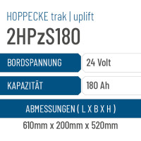 Hoppecke trak | uplift - 2HPzS180 - 180AH - 24V