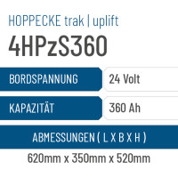 Hoppecke trak | uplift - 4HPzS360 - 360AH - 24V