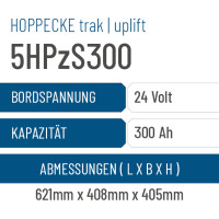 Hoppecke trak | uplift - 5HPzS300 - 300AH - 24V