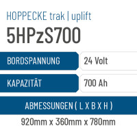 Hoppecke trak | uplift - 5HPzS700 - 700AH - 24V