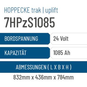 Hoppecke trak | uplift - 7HPzS1085 - 1085AH - 24V