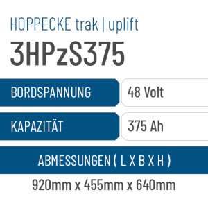 Hoppecke trak | uplift - 3HPzS375 - 375AH - 48V