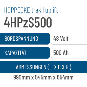 Hoppecke trak | uplift - 4HPzS500 - 500AH - 48V