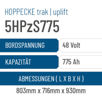 Hoppecke trak | uplift - 5HPzS775 - 775AH - 48V