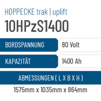 Hoppecke trak | uplift - 10HPzS1400 - 1400AH - 80V