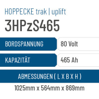Hoppecke trak | uplift - 3HPzS465 - 465AH - 80V
