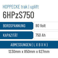 Hoppecke trak | uplift - 6HPzS750 - 750AH - 80V