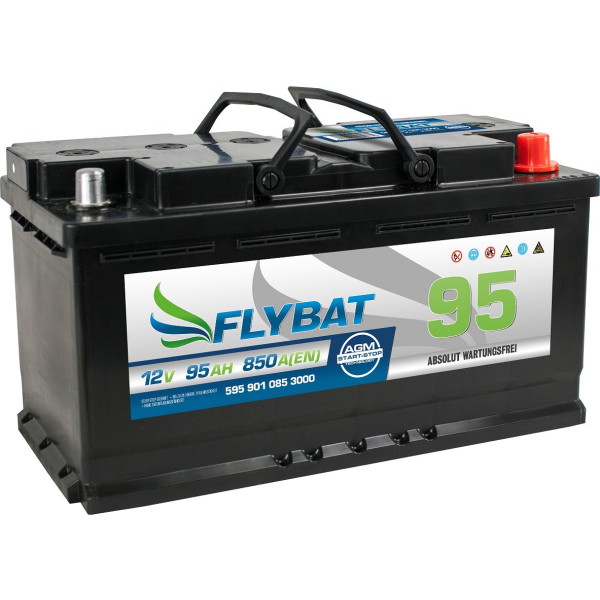 Flybat F95 AGM - 12V - 95AH - 850A (EN), 220,00 €