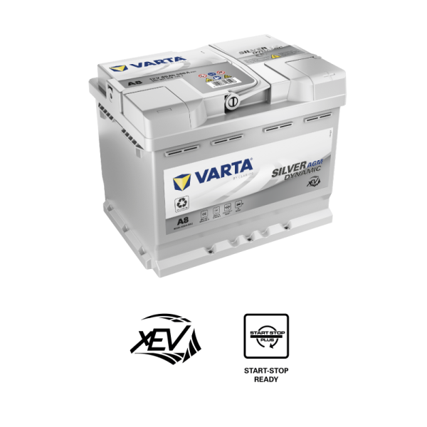VARTA SILVER dynamic AGM A8  - 12V - 60AH - 680A (EN)