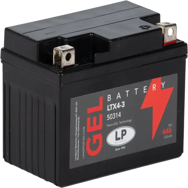 LP Gelbatterie LTX4-3 / LTX4L-BS - 12V - 3AH - 60A (EN)