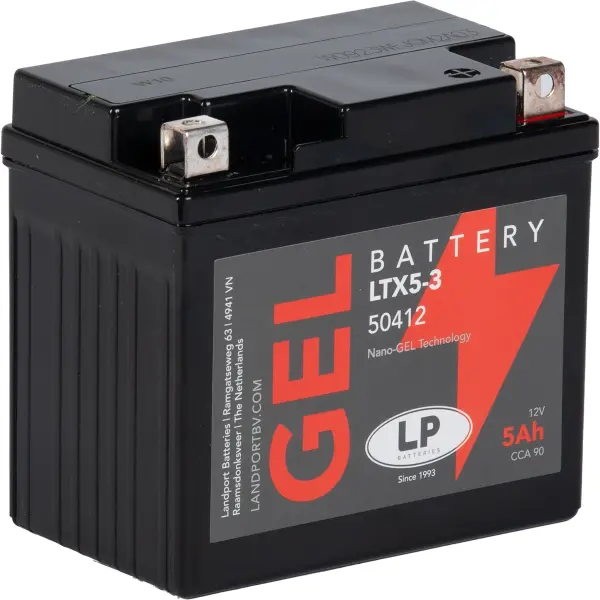 LP Gelbatterie LTX5-3 / LTX5L-BS - 12V - 4AH - 90A (EN)