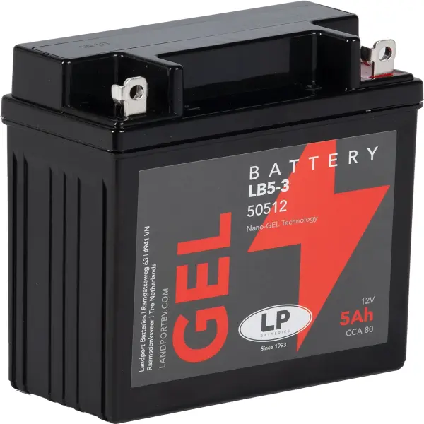 LP Gelbatterie LB5-3 / LB5L-B - 12V - 5AH - 80A (EN)
