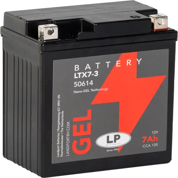LP Gelbatterie LTX7-3 / LTX7L-BS - 12V - 6AH - 120A (EN)