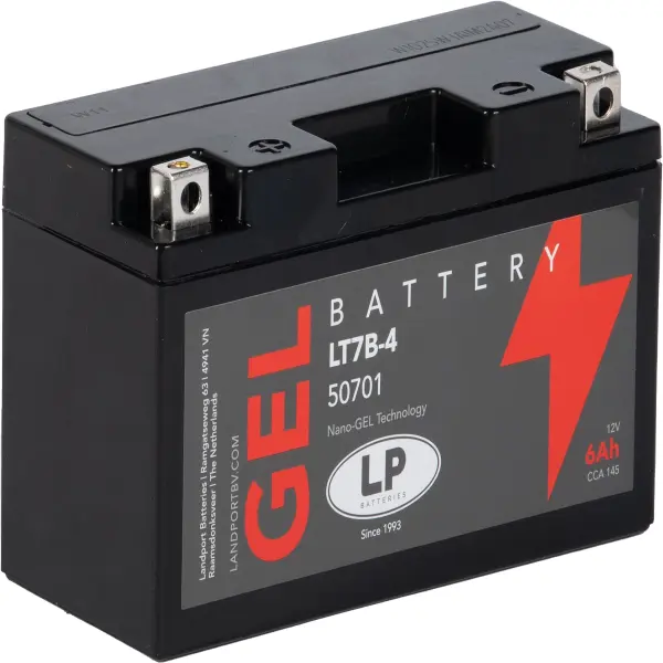 LP Gelbatterie LT7B-4 - 12V - 6,5AH - 125A (EN)