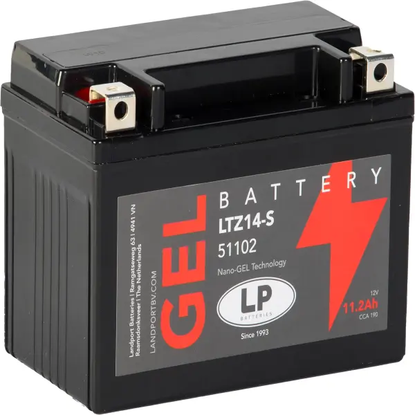 LP Gelbatterie LTZ14-S - 12V - 11,2AH - 245A (EN)