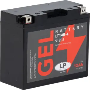 LP Gelbatterie LT14B-4 - 12V - 12AH - 180A (EN)