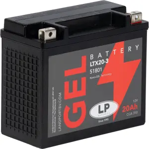 LP Gelbatterie LTX20-3 / LTX20L-BS - 12V - 18AH - 310A (EN)