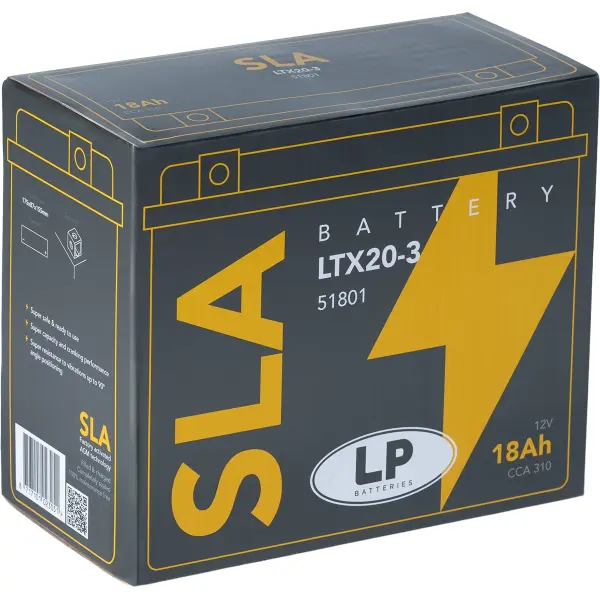 LP SLA - Batterie LTX20-3 - 12V - 18AH - 270A (EN)