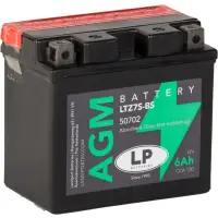 LP AGM mit Säurepack LTZ7S-BS - 12V - 6AH - 130A (EN)