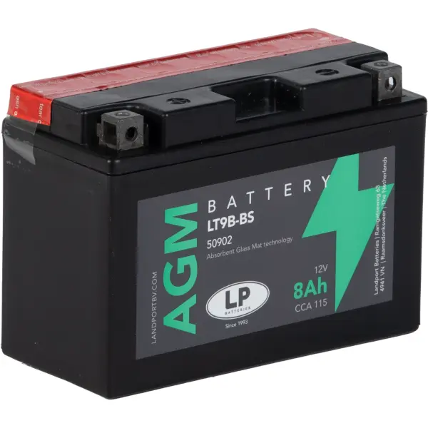 LP AGM mit Säurepack LT9B-BS - 12V - 8AH - 115A (EN)