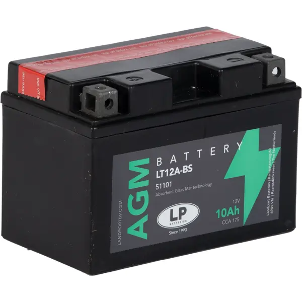LP AGM mit Säurepack LT12A-BS - 12V - 10AH - 175A (EN)