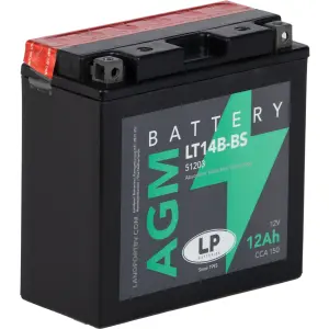 LP AGM mit Säurepack LT14B-BS - 12V - 12AH - 150A (EN)
