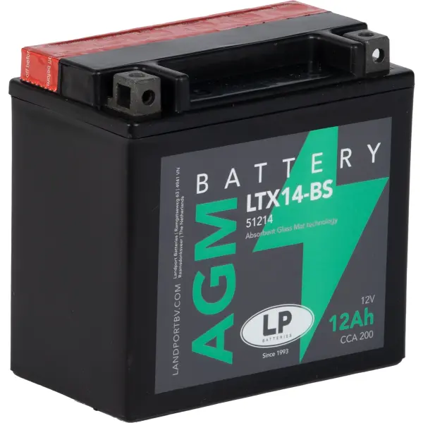 LP AGM mit Säurepack LTX14-BS - 12V - 12AH - 200A (EN)