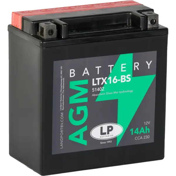 LP AGM mit Säurepack LTX16-BS - 12V - 14AH - 230A (EN)