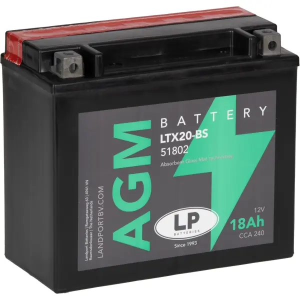 LP AGM mit Säurepack LTX20-BS - 12V - 18AH - 240A (EN)