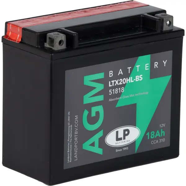 LP AGM mit Säurepack LTX20HL-BS - 12V - 18AH - 310A (EN)