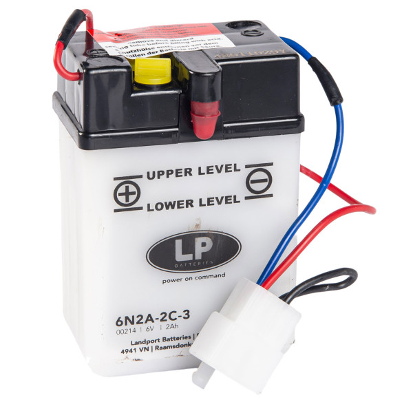 LP Batterie mit Säurepack 6N2A-2C-3 - 6V - 2AH - 10A (EN)