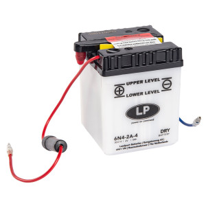 LP Batterie mit Säurepack 6N4-2A - 6V - 4AH - 10A (EN)