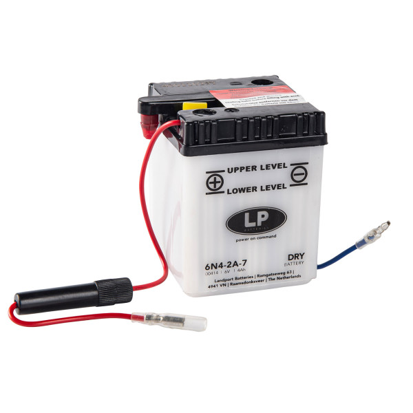 LP Batterie mit Säurepack 6N4-2A-7 - 6V - 4AH - 10A (EN)