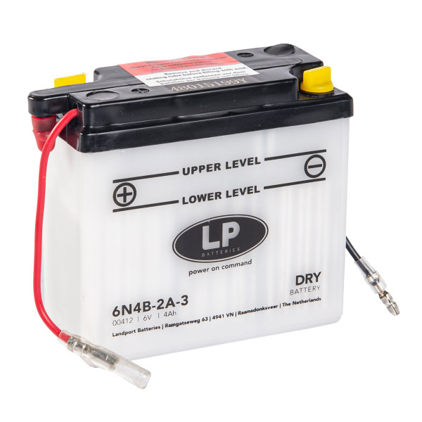 LP Batterie mit Säurepack 6N4B-2A-3 - 6V - 4AH - 10A (EN)