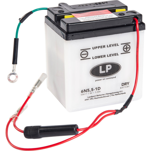 LP Batterie mit Säurepack 6N5,5-1D - 6V - 5,5AH - 10A (EN)