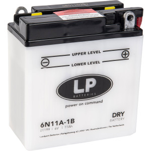 LP Batterie mit Säurepack 6N11A-1B - 6V - 11AH - 80A...